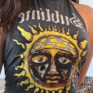 SUBLIME WHITE CROP TOP TEE